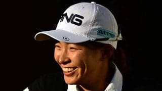 渋野日向子、新キャディーと20位発進　英語のやり取りに珍返答「だよねと言いました」