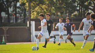 【ソッカー（男子）】主将松岡の先制ゴールを守りきれず金星逃す 第１５節 Vs明大