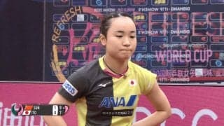 伊藤美誠 20歳対決でアジア女王に敗れる。3位決定戦へ＜卓球 女子W杯＞