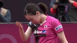 石川佳純 20歳のアジア女王に敗れ8強で姿を消す＜卓球 女子W杯＞