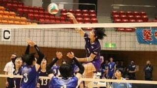 橘のエース・佐々木、強打で引っ張り神奈川制す／春高バレー