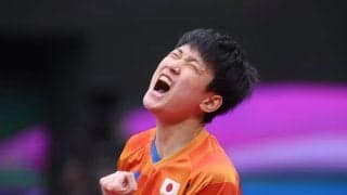 張本智和「ほっとした」逆転で銅メダル獲得！2大会連続の表彰台＜卓球 男子W杯＞