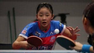 小6・張本美和、シングルスでTリーグデビュー　身長162㎝と伸び「いろんなボールに対応できる」