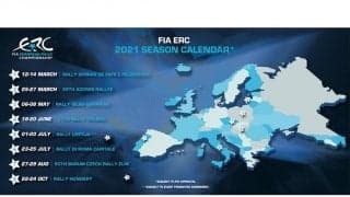 ERCが2021年暫定カレンダーを発表、2戦セット方式でコスト削減