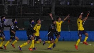 【陸上ホッケー部男子】 ＳＯ戦を制し、朝日大に劇的勝利