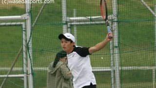 下地・吉岡組が同士討ちを制す。男子ダブルスは好プレーを見せるも惜敗、ベスト８が最高位に