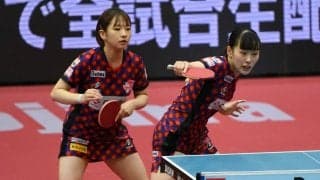 8歳差も息ぴったり　同じ寮で暮らす前田/赤江ペア、4戦4勝で日本生命3連勝