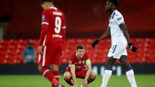 枠内シュート「0」のリバプール、ミルナーは「自分たちのベストを尽くせなかった」と悔やむ