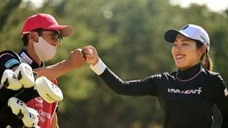 20歳古江彩佳、3週連続Vへ2位浮上　首位・渋野日向子に肉薄「2イーグルはラッキー」