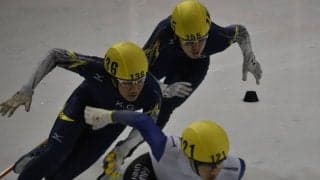 【スケート部スピード部門】　福島の地で奮闘し１日目を終える