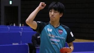 愛工大4年・松山祐季が有終V「全国優勝はカブ以来で嬉しい」＜卓球・全日学選抜＞
