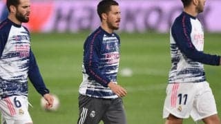 レアルMFアザールがまた離脱、右太ももの筋損傷で経過観察へ