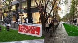 ラグビー写真展やフォトスポットなどを楽しめる「ONE TEAM STREET」開催