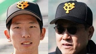 巨人原監督が戸郷に直接指導！　完璧ショットの変貌ぶりに「やればできる子」
