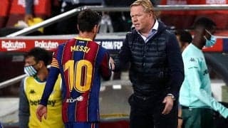 バルサ指揮官クーマン、会長代行の“メッシ売却発言”を咎める 「将来を決めるのはレオ自身」