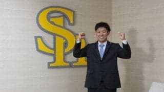 鷹・海野、“日本一の捕手”甲斐の技盗む！　「競っていくためのスタートラインに」