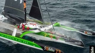 〈Sodebo〉が世界最短記録ジュールベルヌ・トロフィーを中断