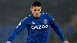 不調エバートン、チェルシーとの大一番にハメス・ロドリゲスは出場できず