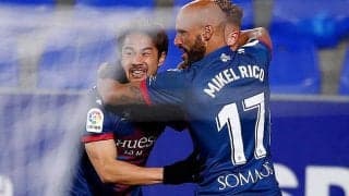 オンティベロス弾で逃げ切ったウエスカが待望の今季リーグ戦初勝利！岡崎は2度の幻弾も2戦連発はならず…《ラ・リーガ》