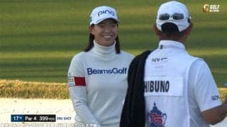 【動画】渋野日向子が単独首位で最終日へ！見事なバンカーショットも