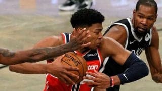 【NBA】八村塁、元MVPデュラントに競り勝ち豪快ダンク　米ファン驚き「ルイは今年化ける」