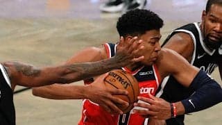 八村塁がプレシーズン初戦で18得点を記録…アキレス腱断裂から復帰したデュラントとマッチアップする場面も