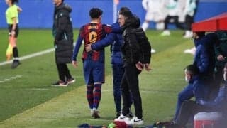 途中出場から2分で退く...再負傷のバルサB安部、約2ヶ月間“離脱”の可能性