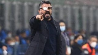 インテルに敗れたナポリ、ガットゥーゾは審判に怒りの矛先向ける 「本当に不条理な退場処分」