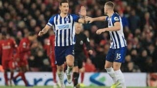 ブライトン主将ダンクが決めたリバプールの意表を突く急襲FK！【ビューティフル・フリーキック】