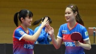 名将の“予言”的中「今日は立役者になる」 長﨑美柚、ダブルス勝利の立役者に