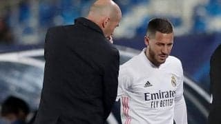 ジダン、復帰間近のアザール起用に慎重「再離脱するような無意味なことはしたくない」