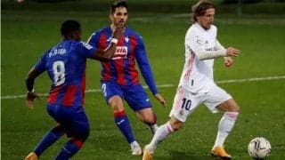 試合巧者レアルがエイバルを3発撃破 先発フル出場の武藤は好機掴むも決め切れず