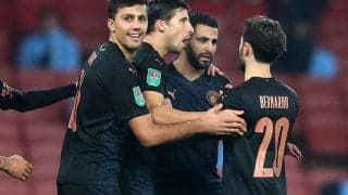 「キーパーの位置に驚いた」直接FKを決めたマフレズ、決勝ゴールに「ラッキーだった」