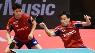 大学王者ダブルスが6年ぶり再結成で白星　有延・平野ペア「起爆剤になれれば」