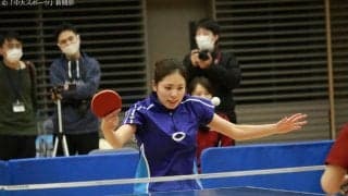 青木、工藤の下級生２人がベスト８入りを果たすー2020年関東学生卓球選手権大会