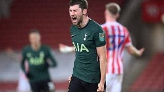 スパーズ、2部ストークに一時追いつかれるも伏兵デイビスの約3年ぶりのゴールで4強進出!《EFLカップ》