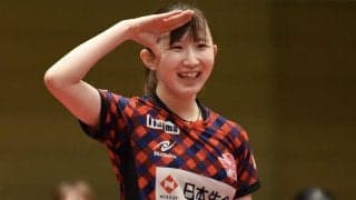 早田ひな、単独トップの14勝目で今年を締めた　好調、日本ペイントは2連勝（Tリーグ女子・年内最終戦）