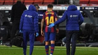 エイバル戦で負傷のコウチーニョ、左ヒザ外側半月板損傷で手術へ