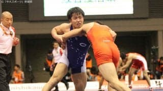 レスリング部・天皇杯全日本選手権後インタビューー村島克哉（法２）、出頭海（法１）