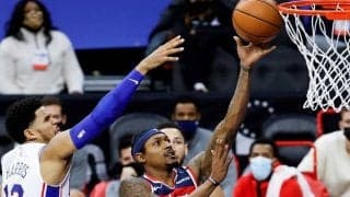 ビールのフランチャイズ史上最多タイの60得点も実らず、ウィザーズはシクサーズに敗戦