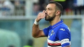 サンプドリアが誇る名ストライカー、クアリアレッラが相手と競り合いながら決めた技ありループシュート【インクレディブル・ゴールズ】