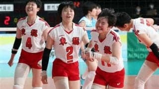 女子は東九州龍谷が４強入り　１６２センチの“小さな巨人”が大暴れ／春高バレー