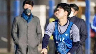 DeNAドラ1入江「緊張バリバリあった」三浦監督＆仁志2軍監督の前でキャッチボール