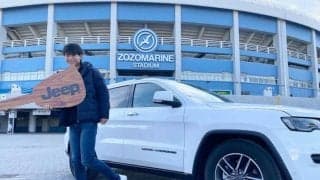 ロッテ和田、ジープ1年間貸与で飛躍誓う　「今年は30盗塁を目標に頑張りたい」