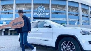 ロッテ和田にジープ1年無料貸与　贈呈式で喜び「なんといっても見た目がカッコイイ」