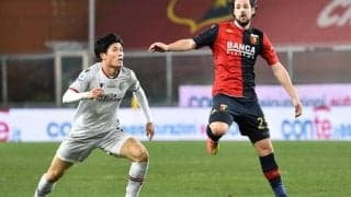 冨安フル出場のボローニャ、降格圏のジェノアに敗れて8戦未勝利《セリエA》