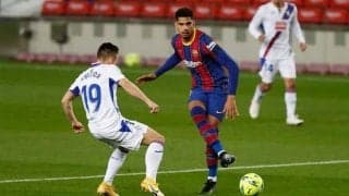 筋肉の過負荷が確認されたアラウホ 軽症でスーパーカップ出場も可能