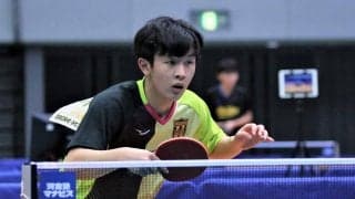 森薗政崇支援の強化合宿で自信　静岡学園エース・鈴木笙、16強入り＜全日本卓球2021＞