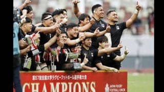 天理大ラグビー部を支えた「専務」との約束。集団コロナ感染で出遅れも、圧倒優勝できた理由とは？