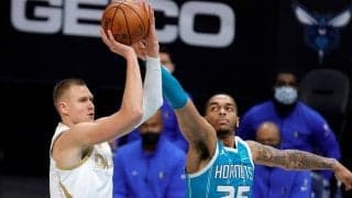 今季初出場の試合で16得点を残したポルジンギス「アグレッシブにプレーしたかった」